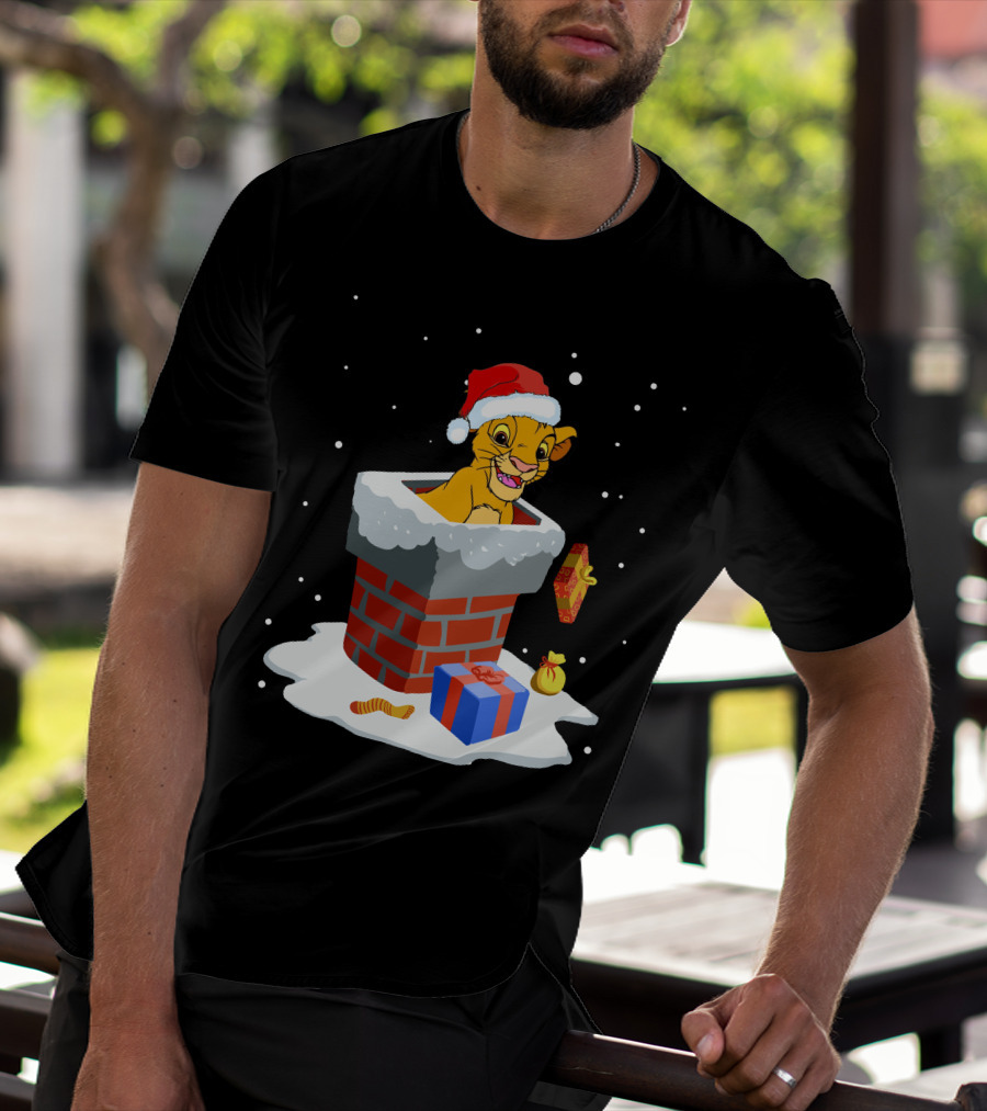 Simba Santa Chimney Christmas Festive Delight T-Shirt