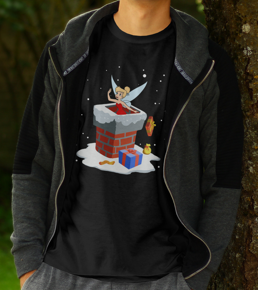 Tinker Bell Christmas Chimney Adventure T-Shirt