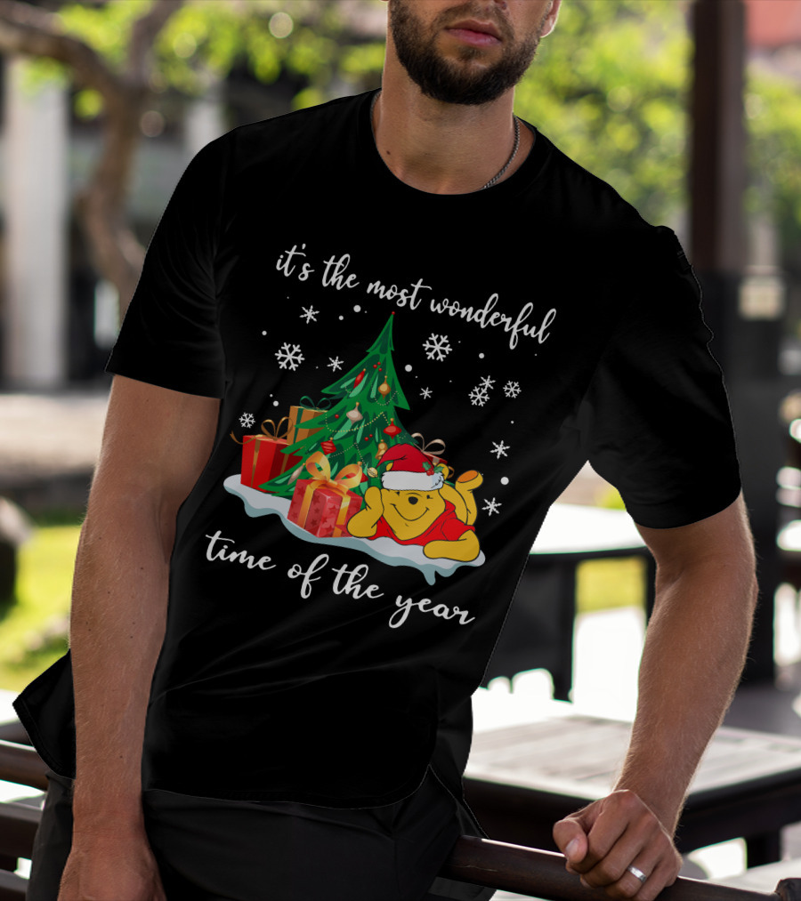 It's The Most Wonderful Time Of The Year Christmas Pooh T-Shirt