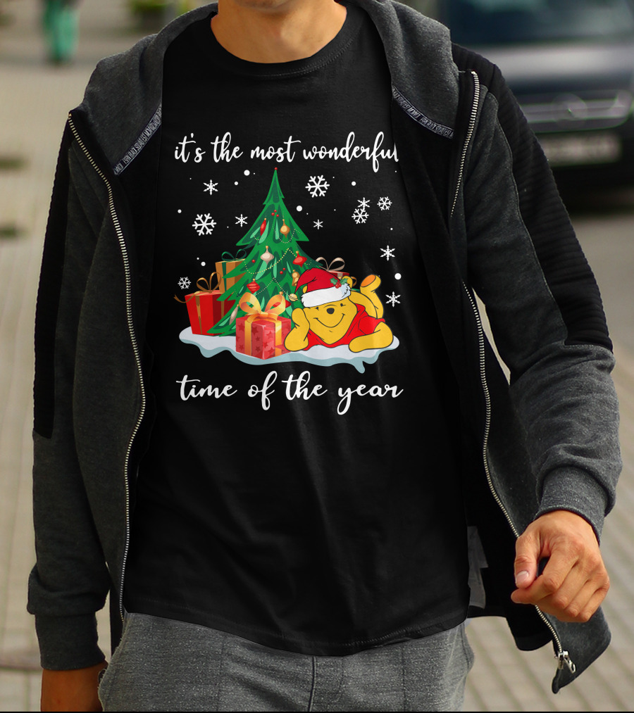 It's The Most Wonderful Time Of The Year Christmas Pooh T-Shirt