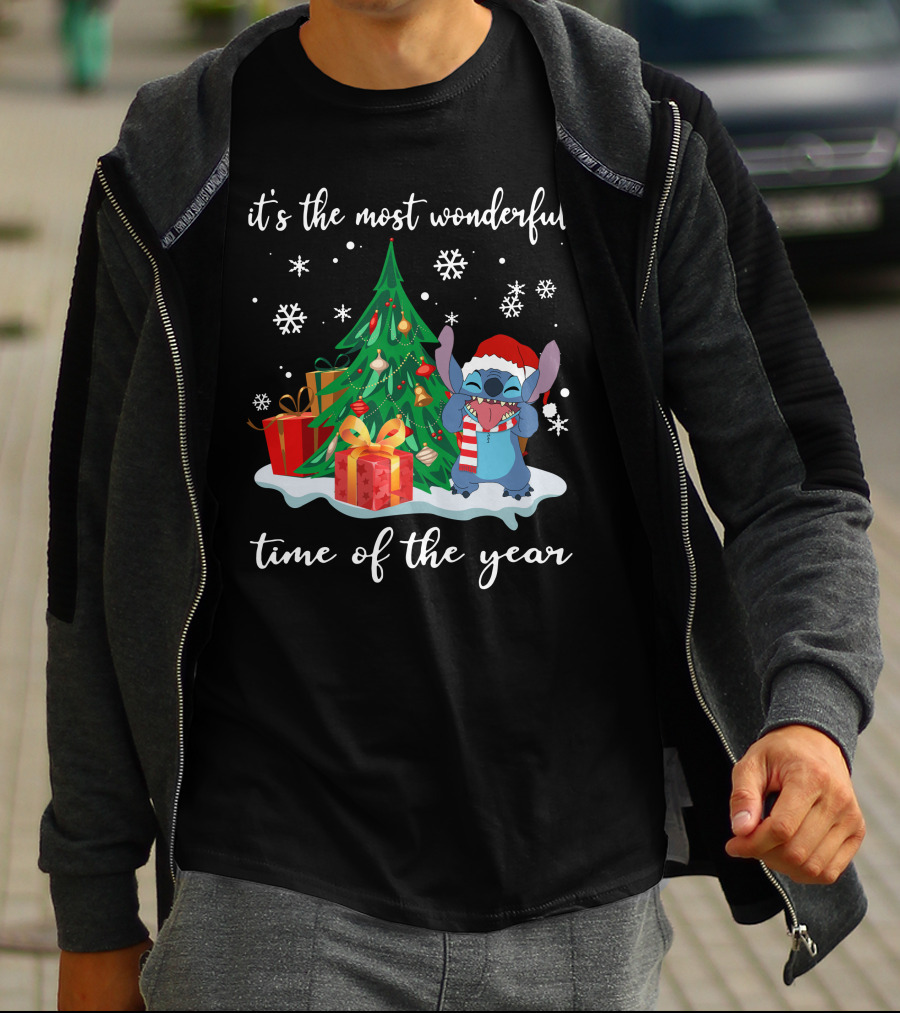 It's The Most Wonderful Time Of The Year Christmas Stitch T-Shirt