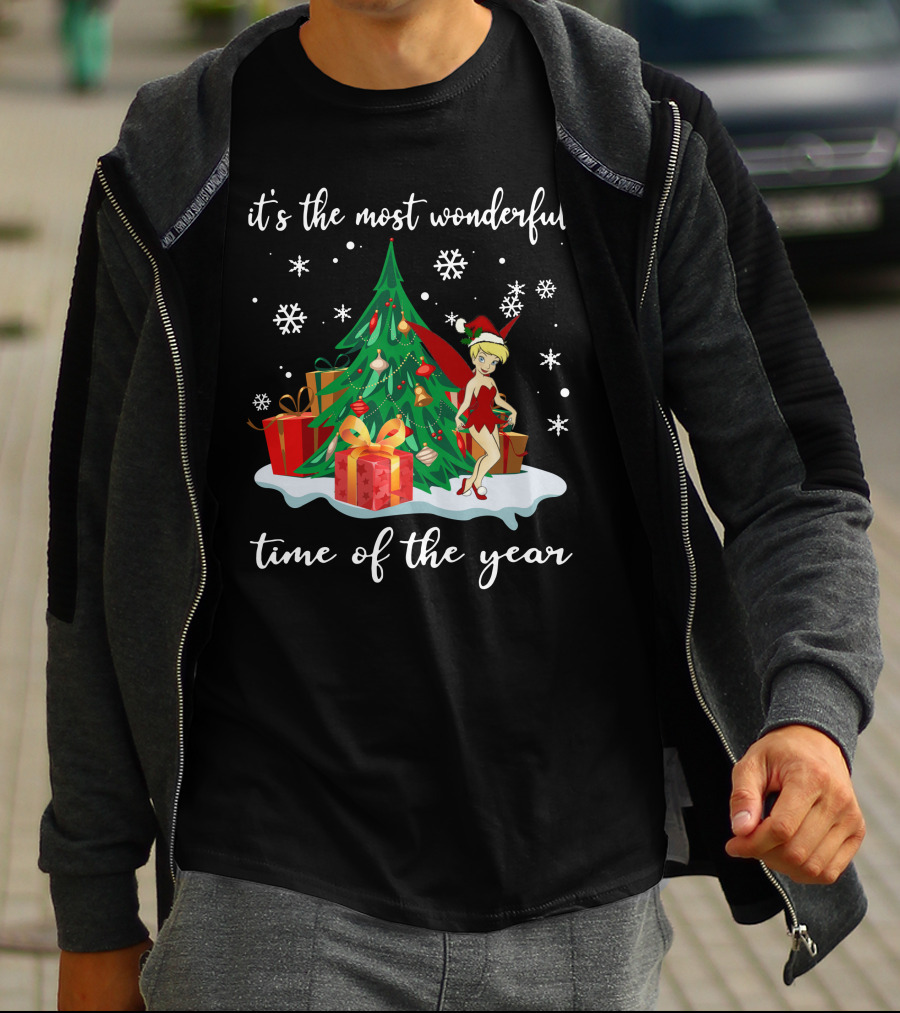 It's The Most Wonderful Time Of The Year Tinker Bell Holiday Scene T-Shirt