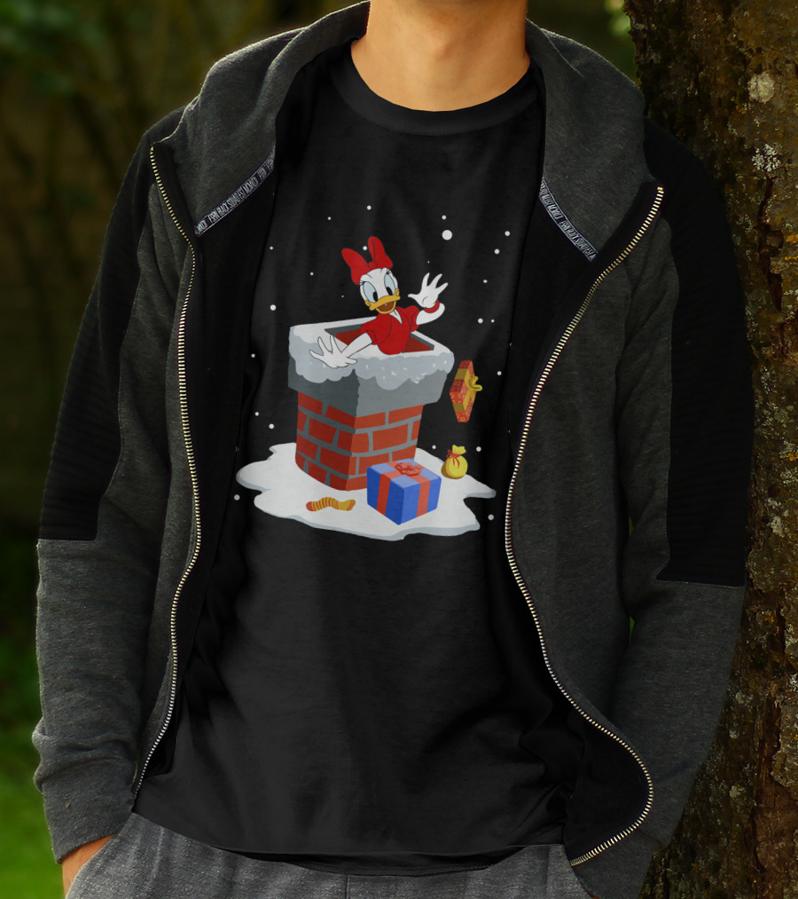 Daisy Duck Christmas Chimney Surprise T-Shirt