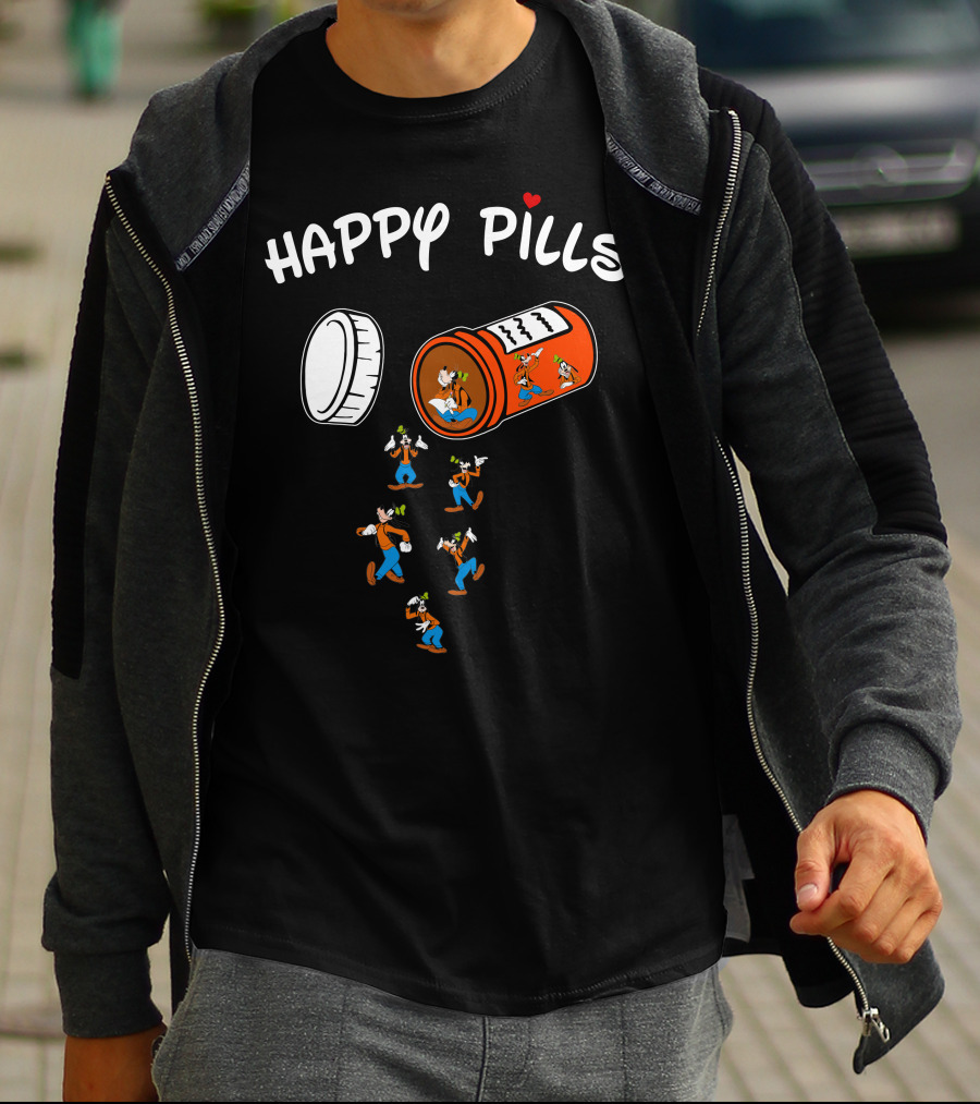 Happy Pills Goofy Capsule Fun T-Shirt