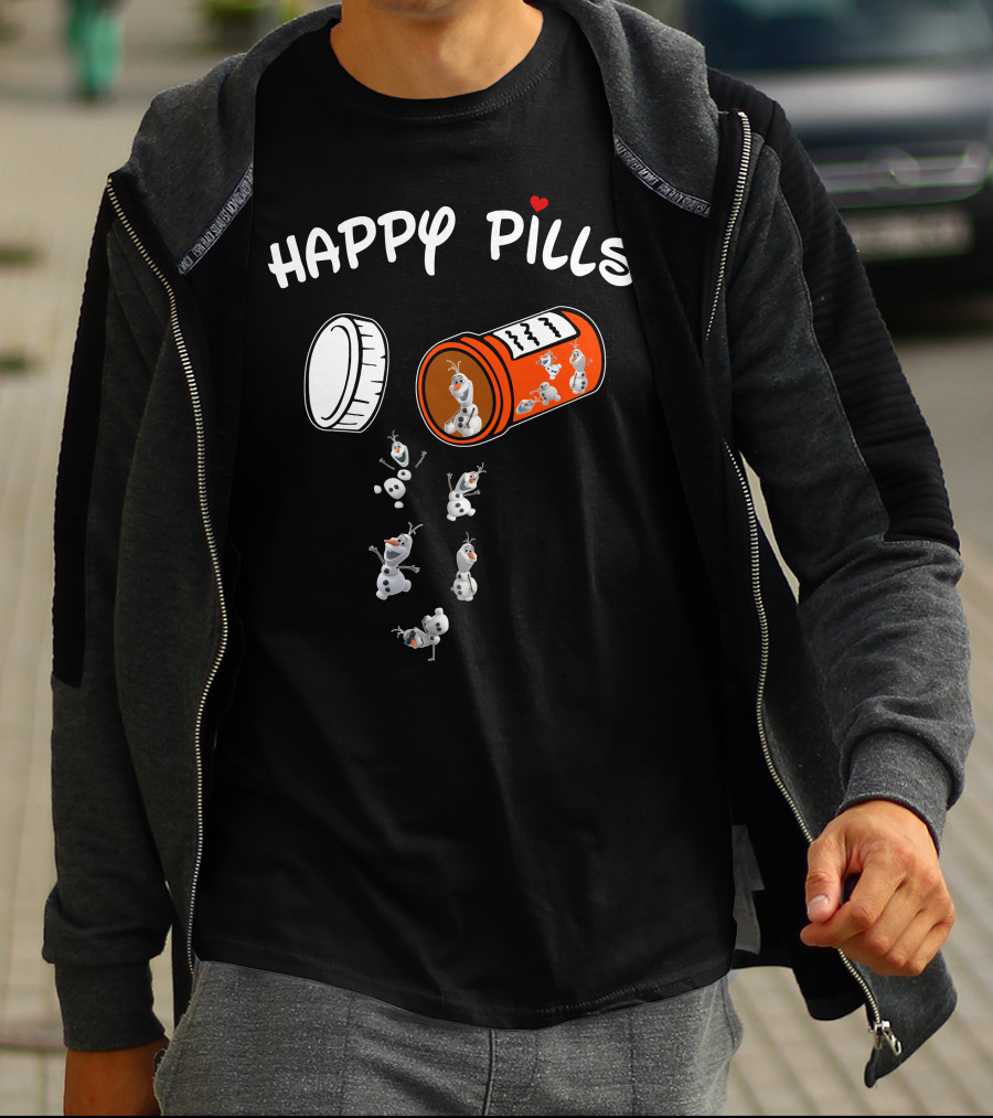 Happy Pills Olaf Capsule Spill T-Shirt