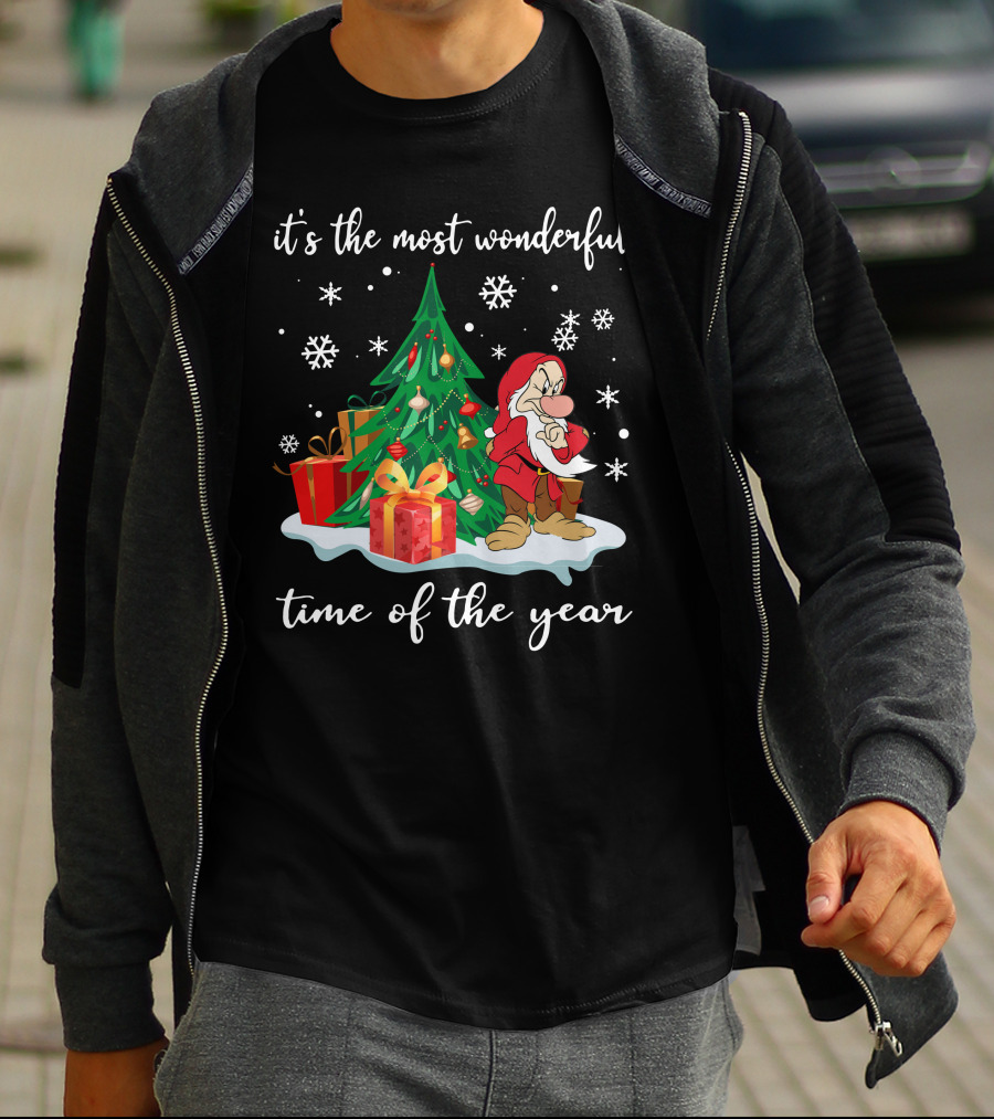 It's The Most Wonderful Time Of The Year Grumpy Christmas Snow White T-Shirt