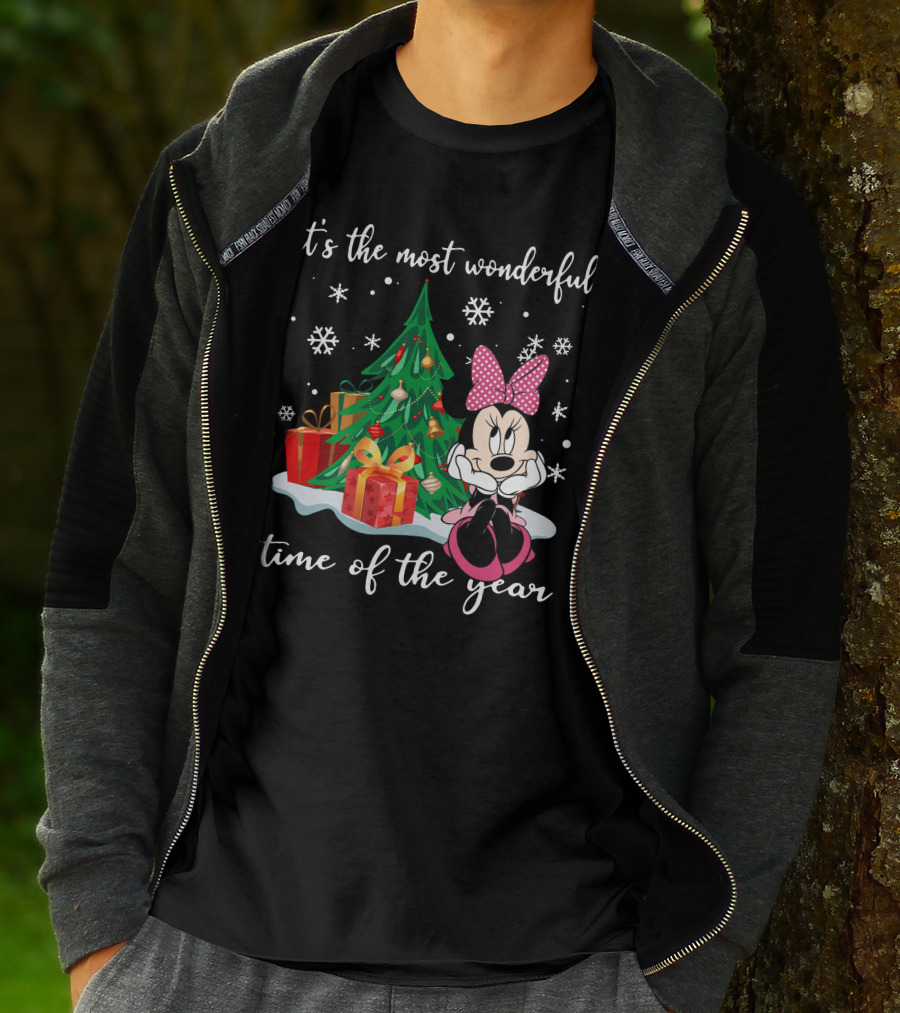 It's The Most Wonderful Time Of The Year Minnie Christmas Tree T-Shirt