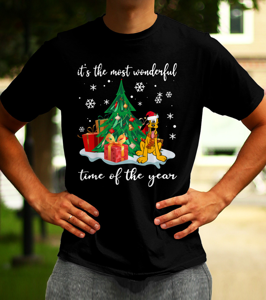 It's The Most Wonderful Time Of The Year Christmas Pluto T-Shirt