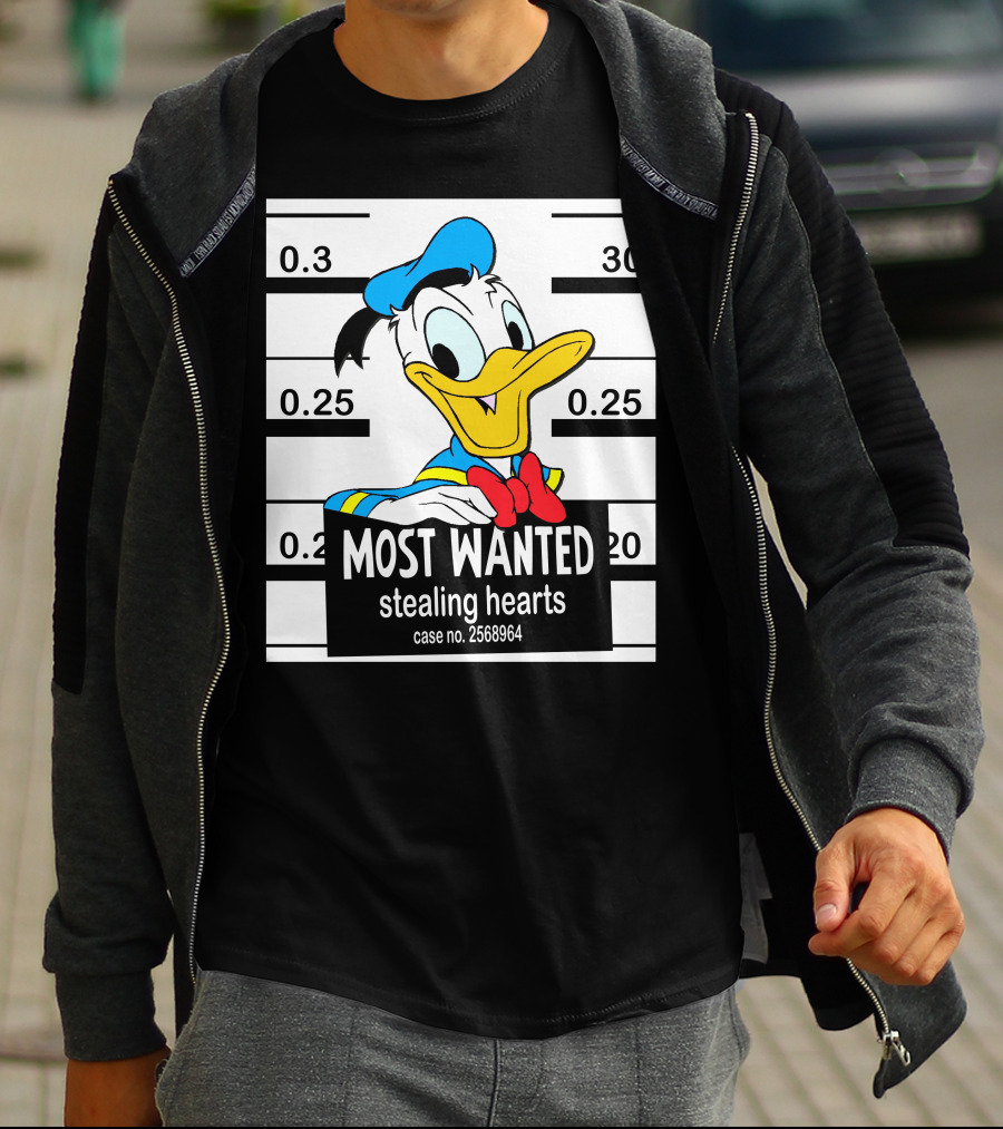Most Wanted Stealing Hearts Donald Case No. 2568964 T-Shirt