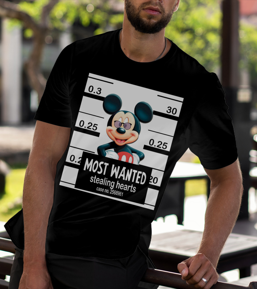 Mickey Most Wanted Stealing Hearts Case No. 2568961 T-Shirt