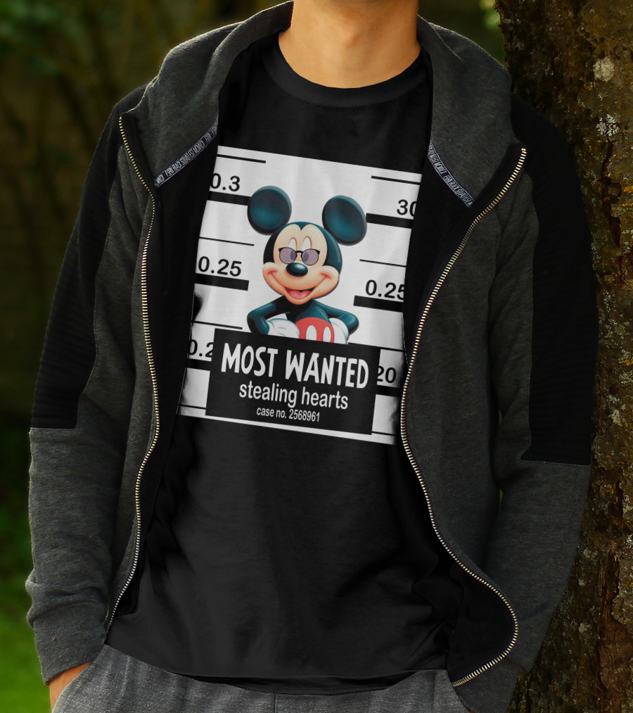 Mickey Most Wanted Stealing Hearts Case No. 2568961 T-Shirt