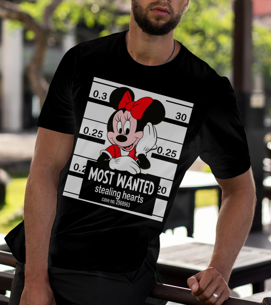 Minnie Most Wanted Stealing Hearts Case No. 2568963 T-Shirt