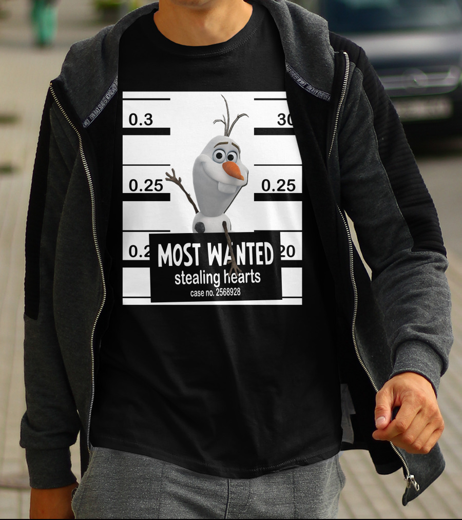 Most Wanted Stealing Hearts Olaf Case No. 2568928 T-Shirt