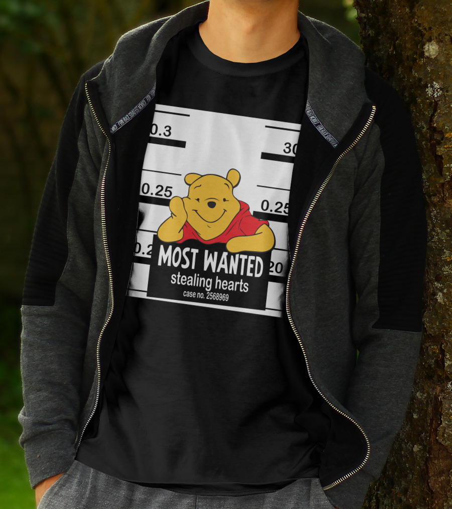 Most Wanted Stealing Hearts Pooh Case No. 2568969 T-Shirt