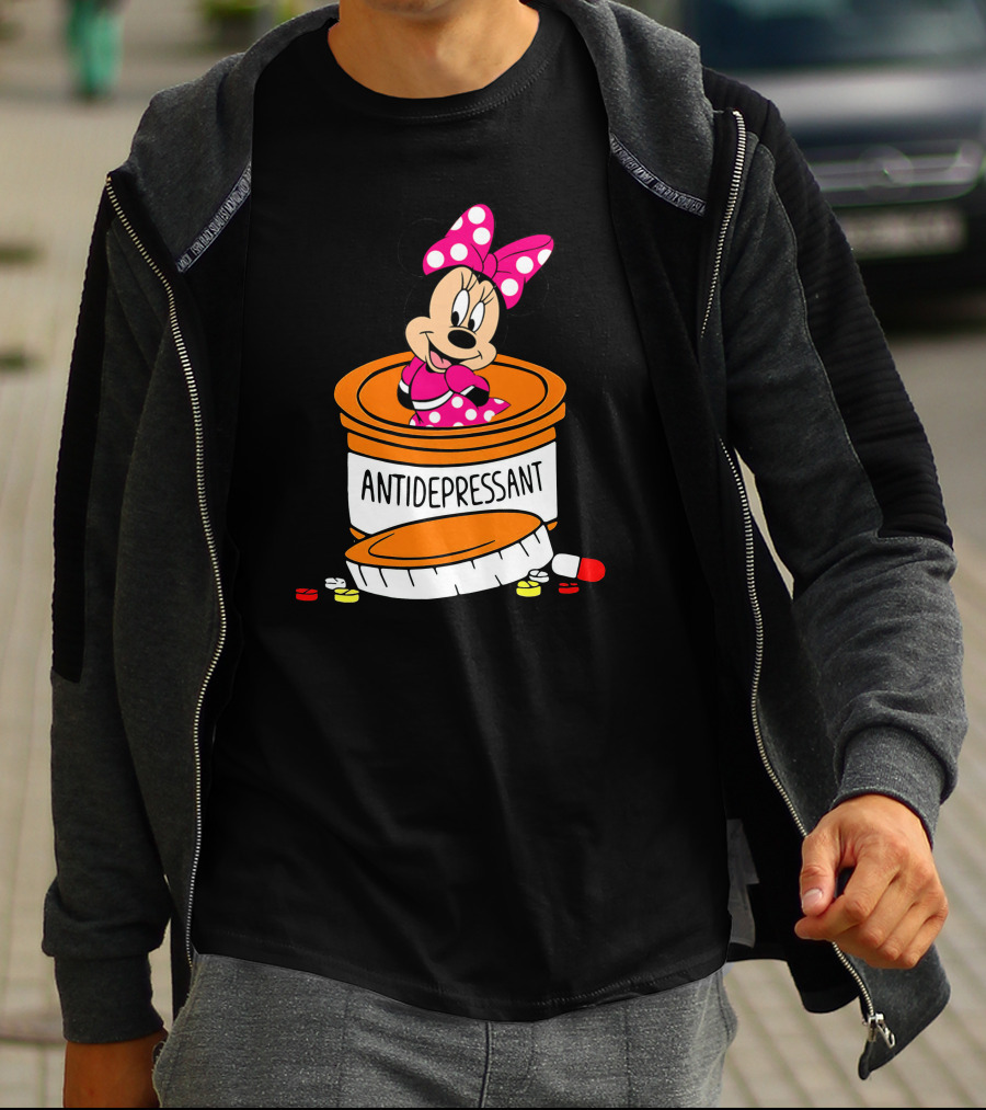 Minnie Antidepressant Pill Bottle T-Shirt
