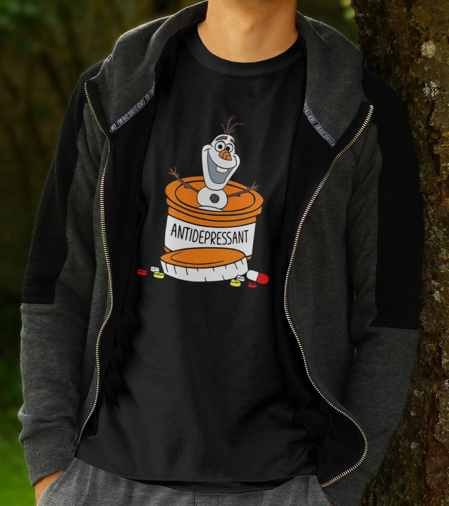 Olaf Antidepressant Capsule Character T-Shirt