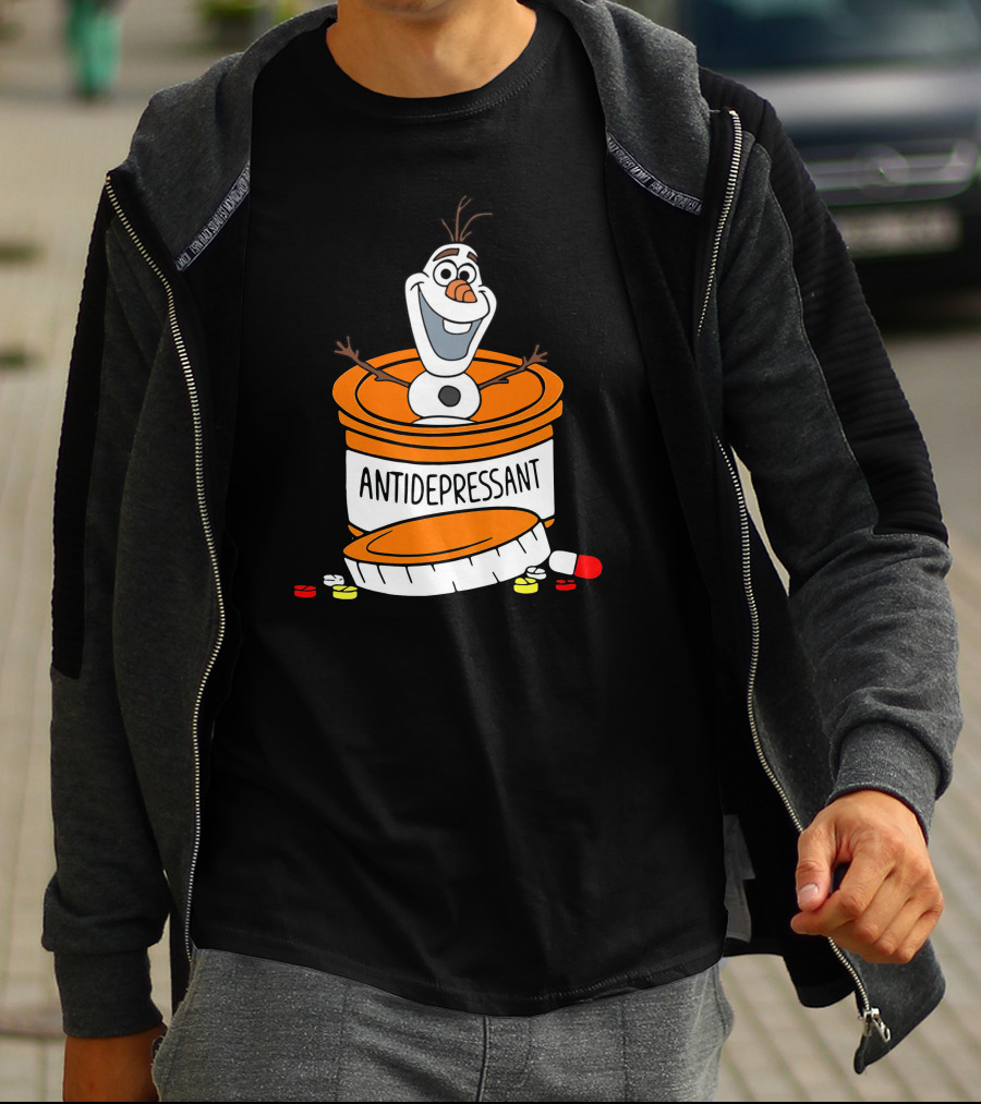 Olaf Antidepressant Capsule Character T-Shirt