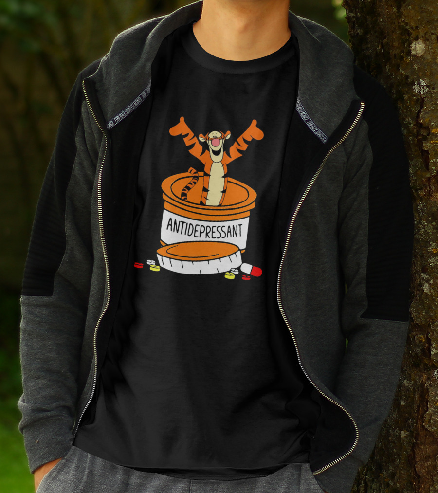 Tigger Antidepressant Pill Bottle T-Shirt