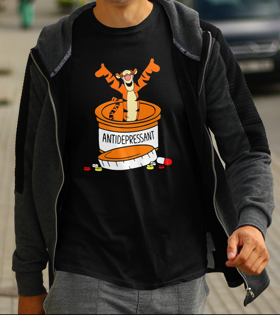 Tigger Antidepressant Pill Bottle T-Shirt