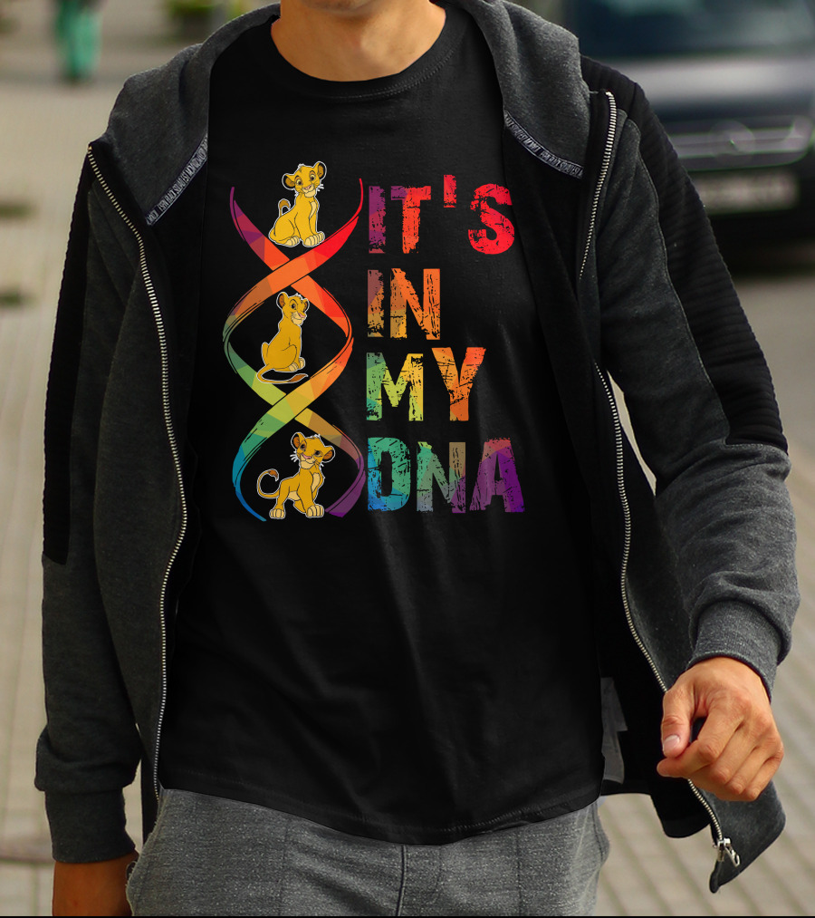Simba It's In My Dna Rainbow Spiral T-Shirt