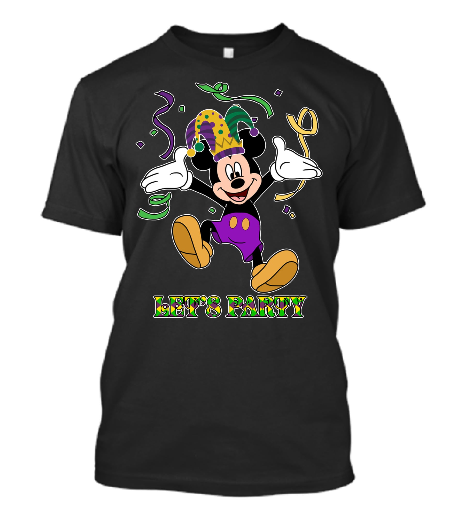 Mickey Let's Party Mardi Gras Celebration T-Shirt