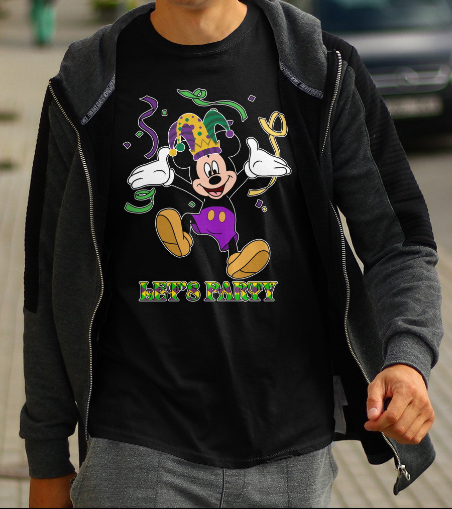 Mickey Let's Party Mardi Gras Celebration T-Shirt