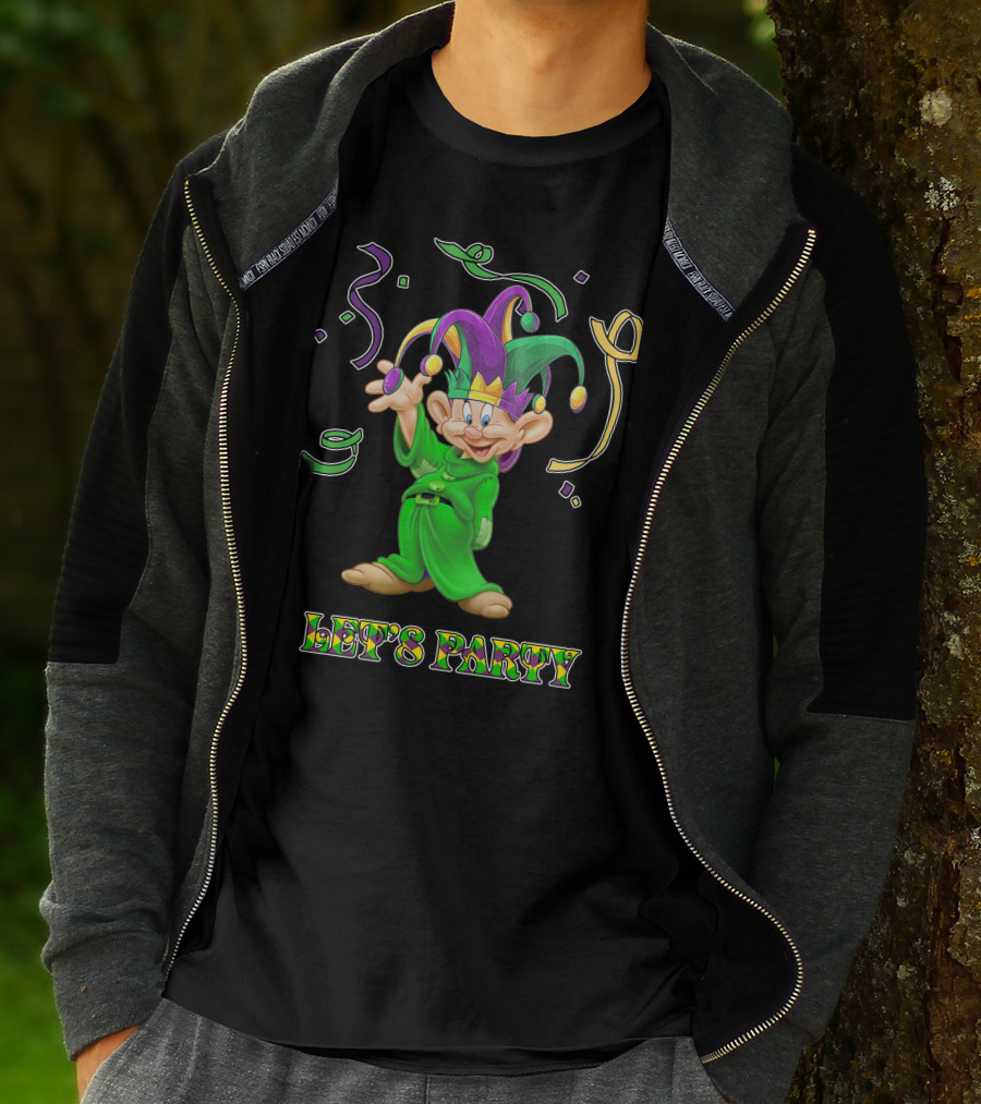 Dopey Let's Party Jester Outfit Celebration T-Shirt