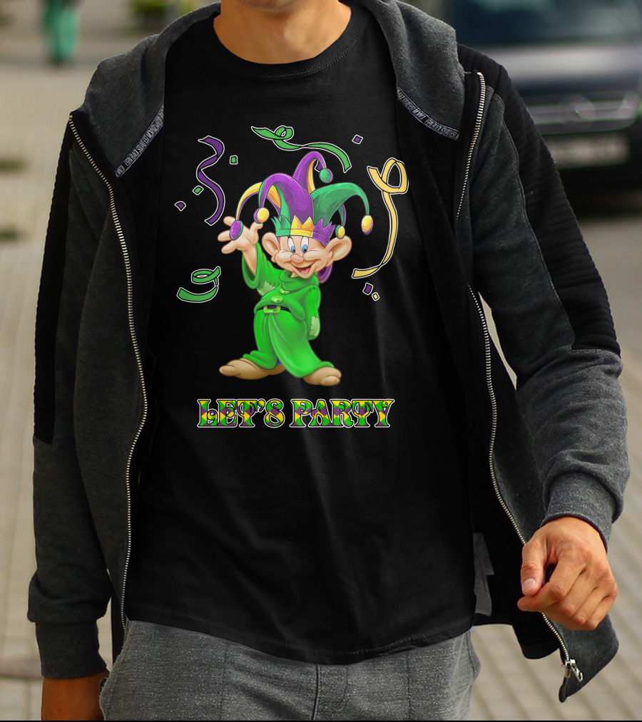 Dopey Let's Party Jester Outfit Celebration T-Shirt