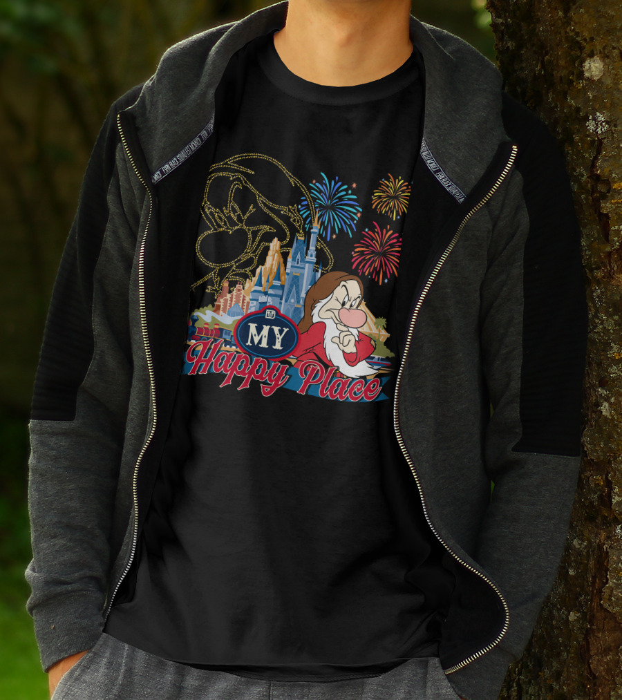 My Happy Place Grumpy Fireworks Castle T-Shirt