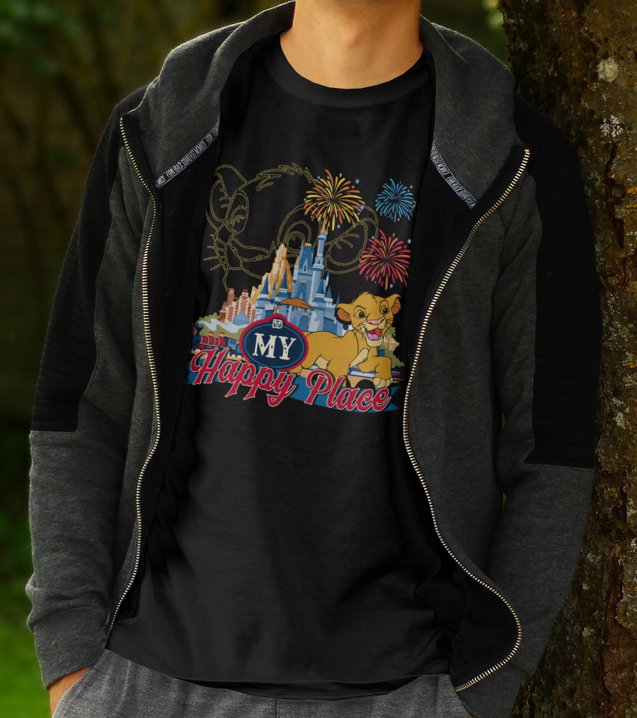 Simba My Happy Place Fireworks Magic Castle T-Shirt