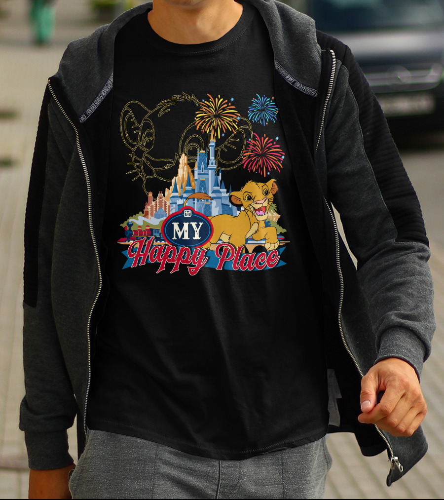 Simba My Happy Place Fireworks Magic Castle T-Shirt