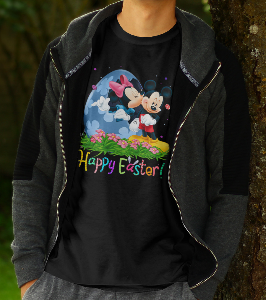 Happy Easter Mickey And Minnie T-Shirt