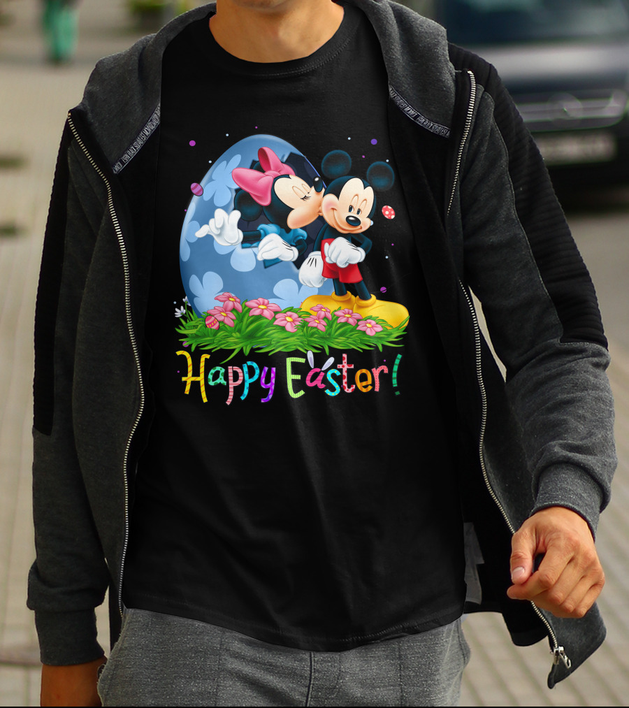 Happy Easter Mickey And Minnie T-Shirt