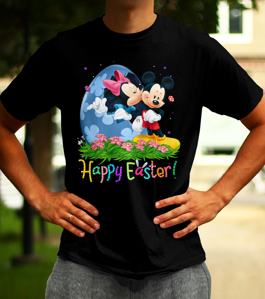 Happy Easter Mickey And Minnie T-Shirt