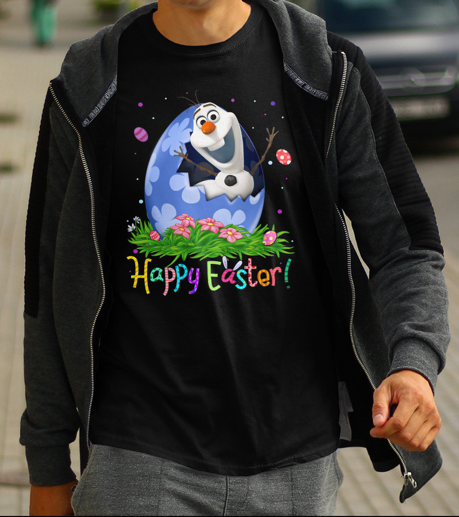 Happy Easter Olaf Egg Flowers T-Shirt