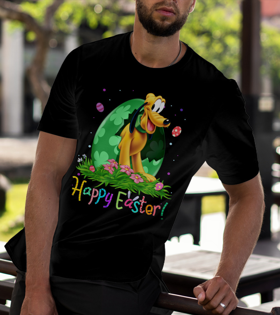 Happy Easter Pluto Disney Easter Egg Hunt T-Shirt