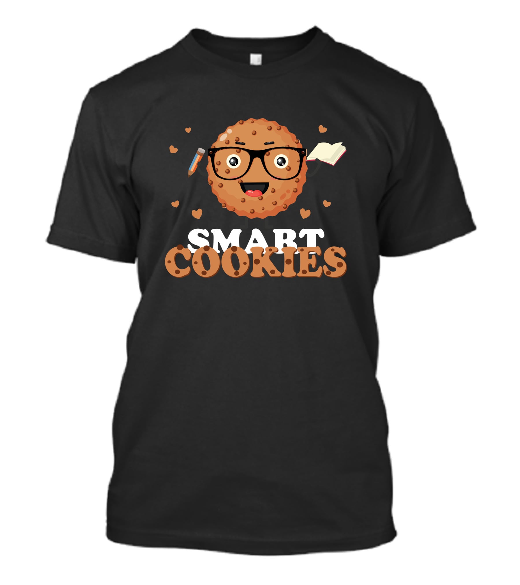 SMART COOKIES Book Pencil Glasses T-Shirt