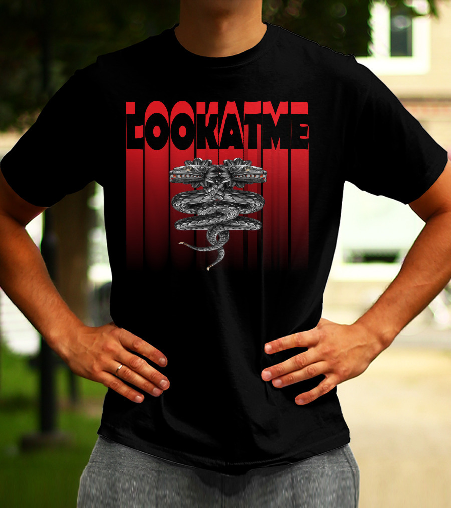 LOOK AT ME Snake Coil Reflection T-Shirt
