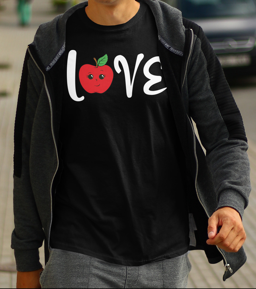 Love Cute Apple Emoji T-Shirt