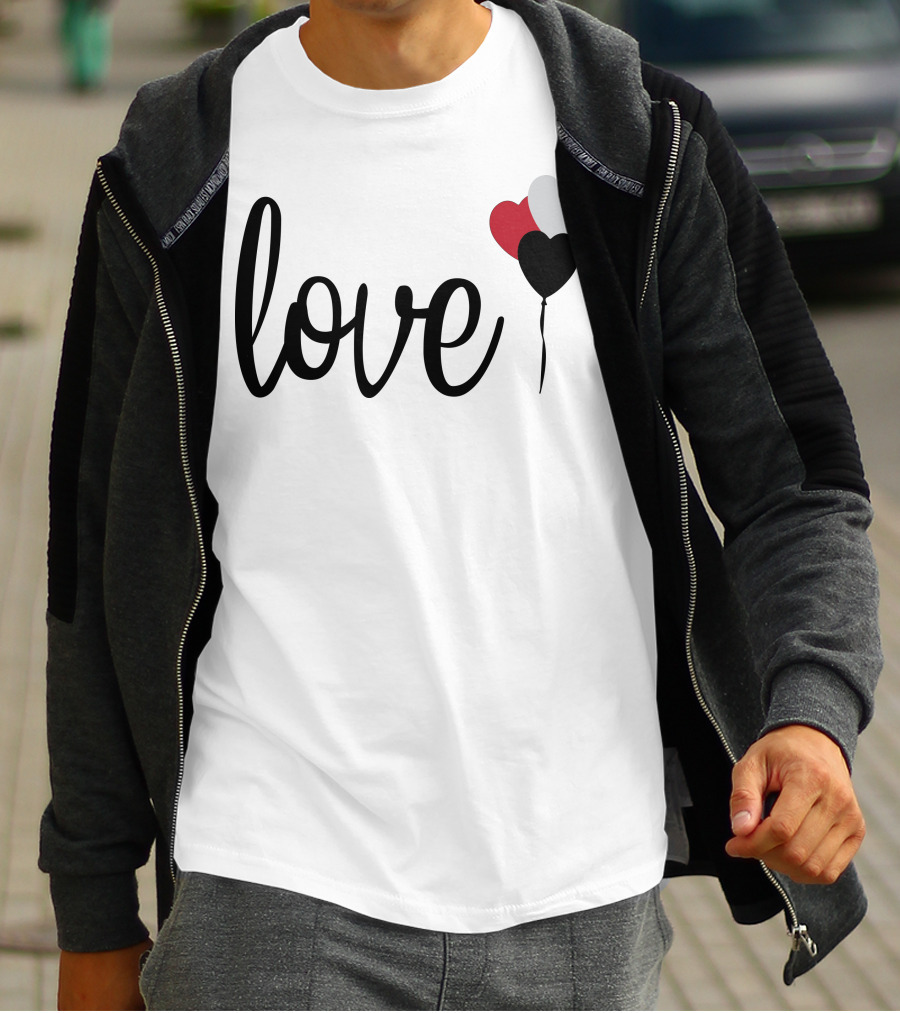 Love Heart Balloons T-Shirt