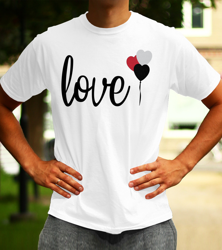 Love Heart Balloons T-Shirt