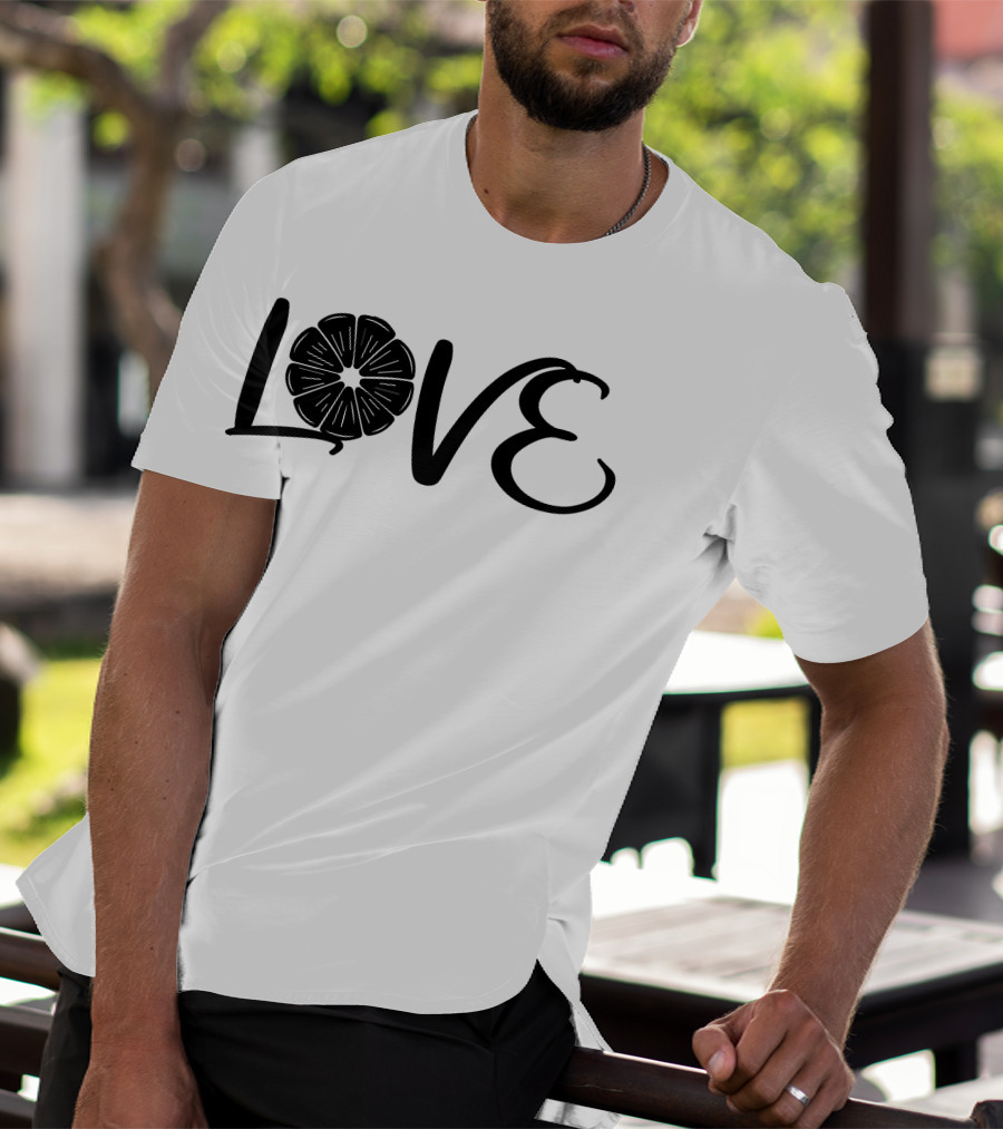 LOVE LEMON Sliced Citrus Typography T-Shirt