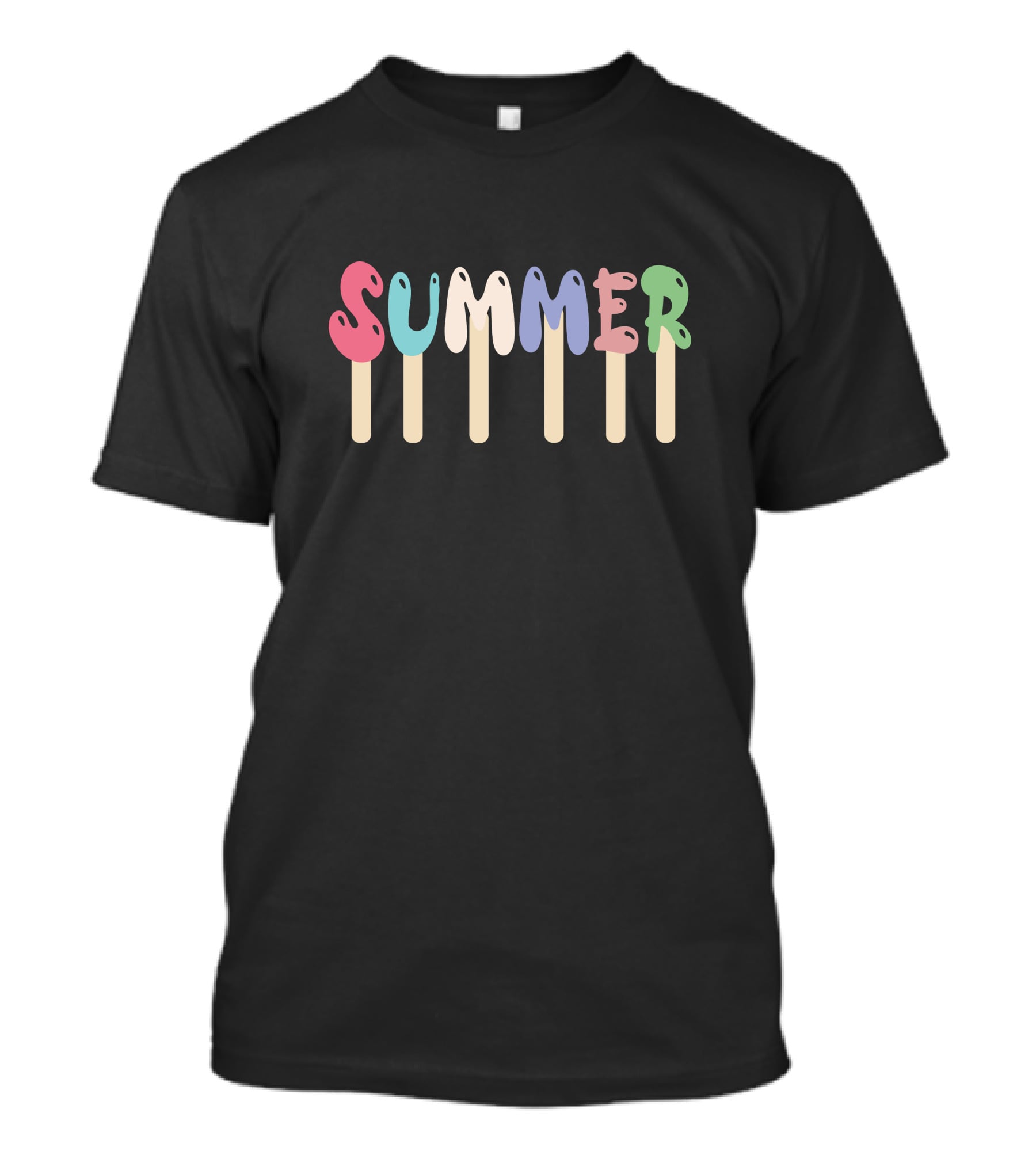 SUMMER ICE CREAM MELTING LETTERS POPSICLE T-Shirt