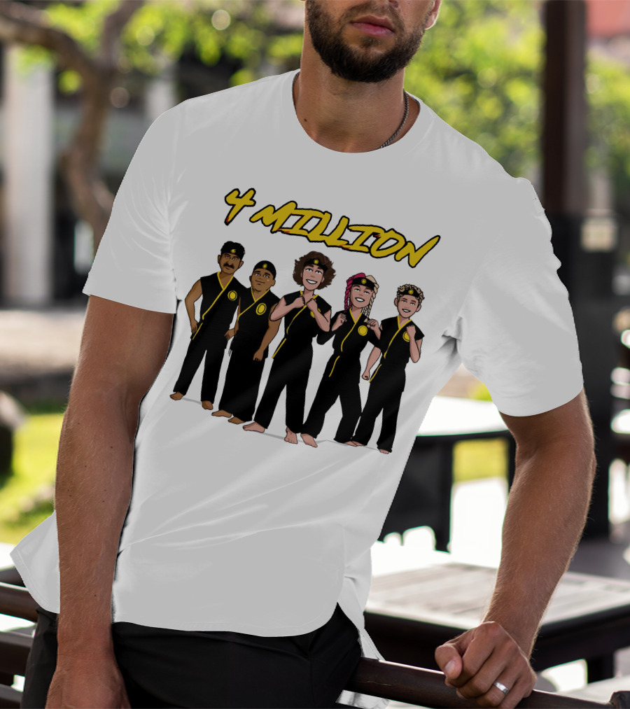 4 Million Karate Squad Celebrating Subscribers T-Shirt