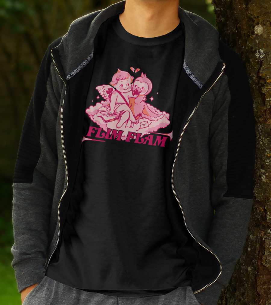 FLIM FLAM CUPID FLAMINGO T-Shirt