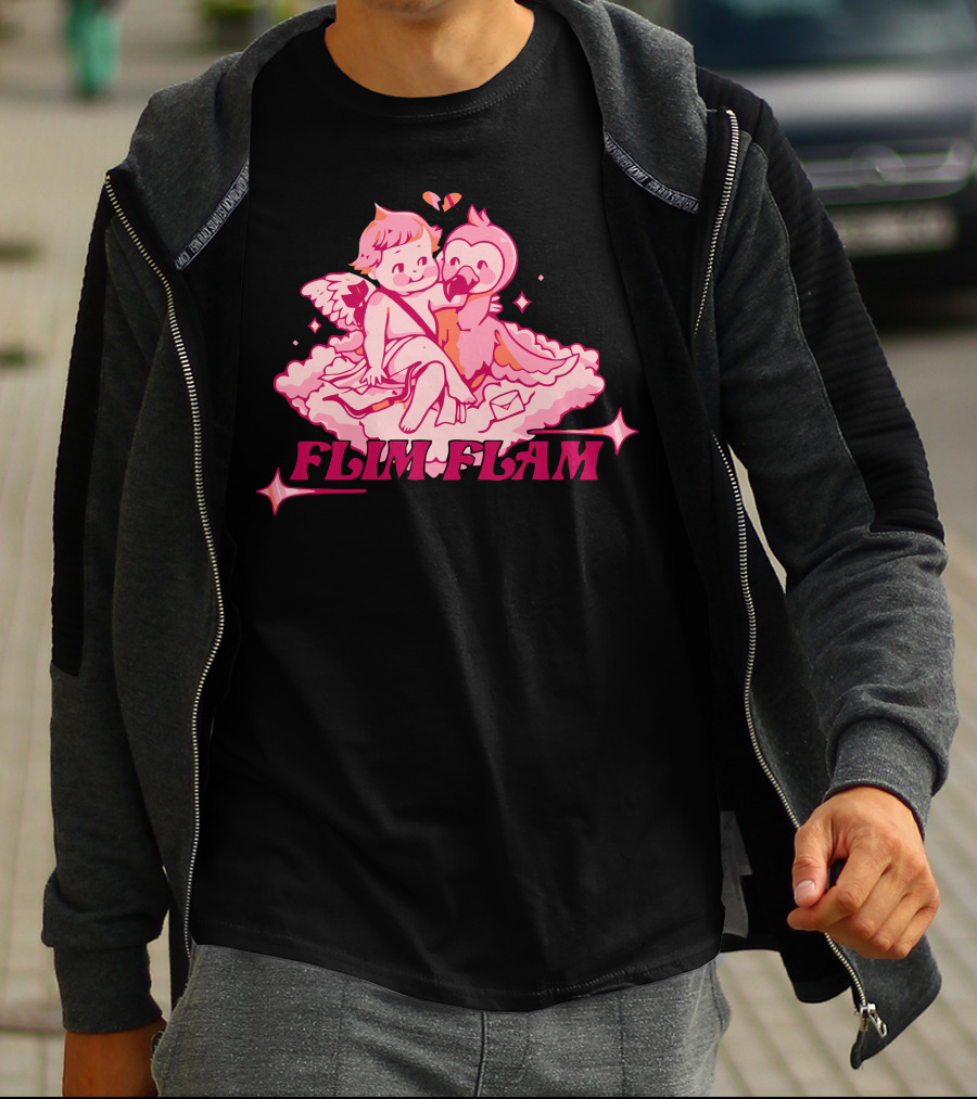 FLIM FLAM CUPID FLAMINGO T-Shirt