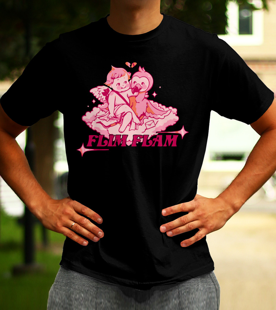 FLIM FLAM CUPID FLAMINGO T-Shirt