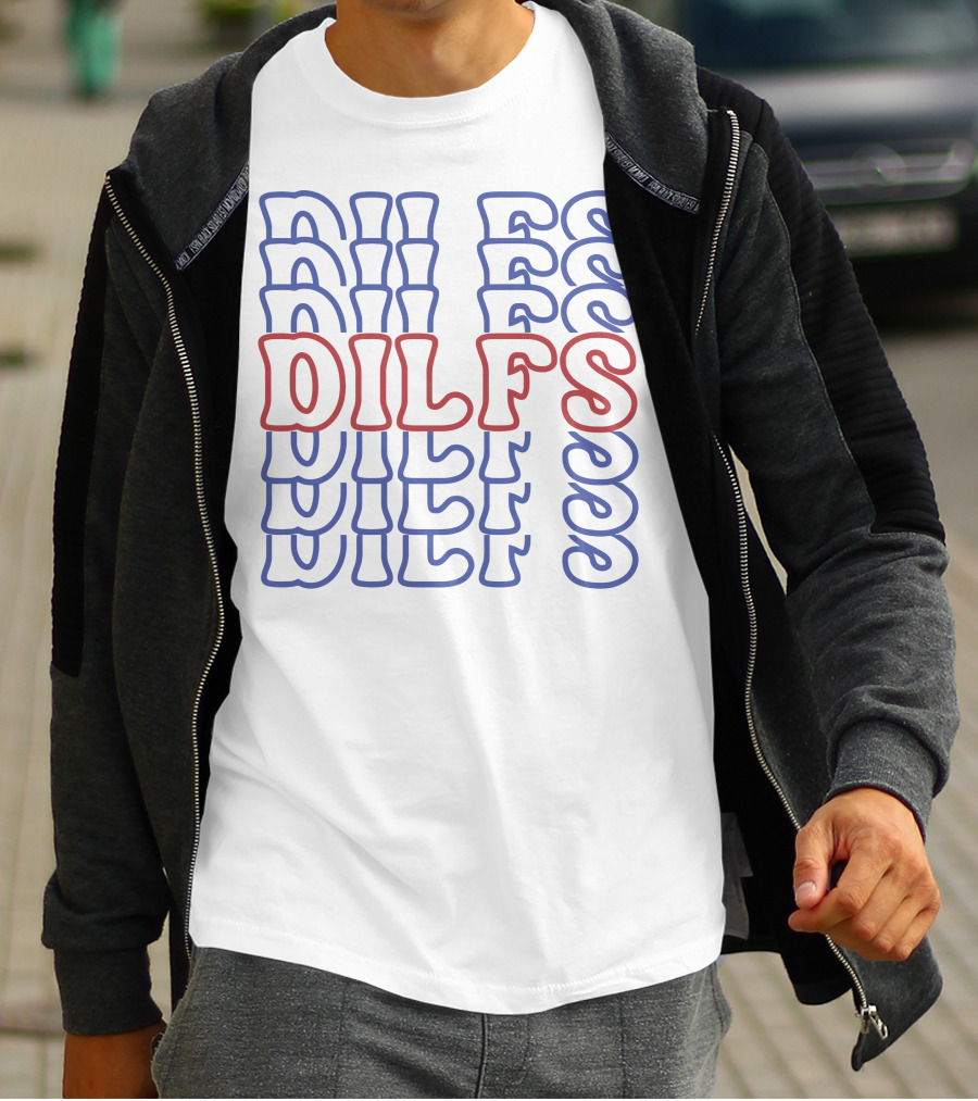 DILFS Stacked Retro Text T-Shirt