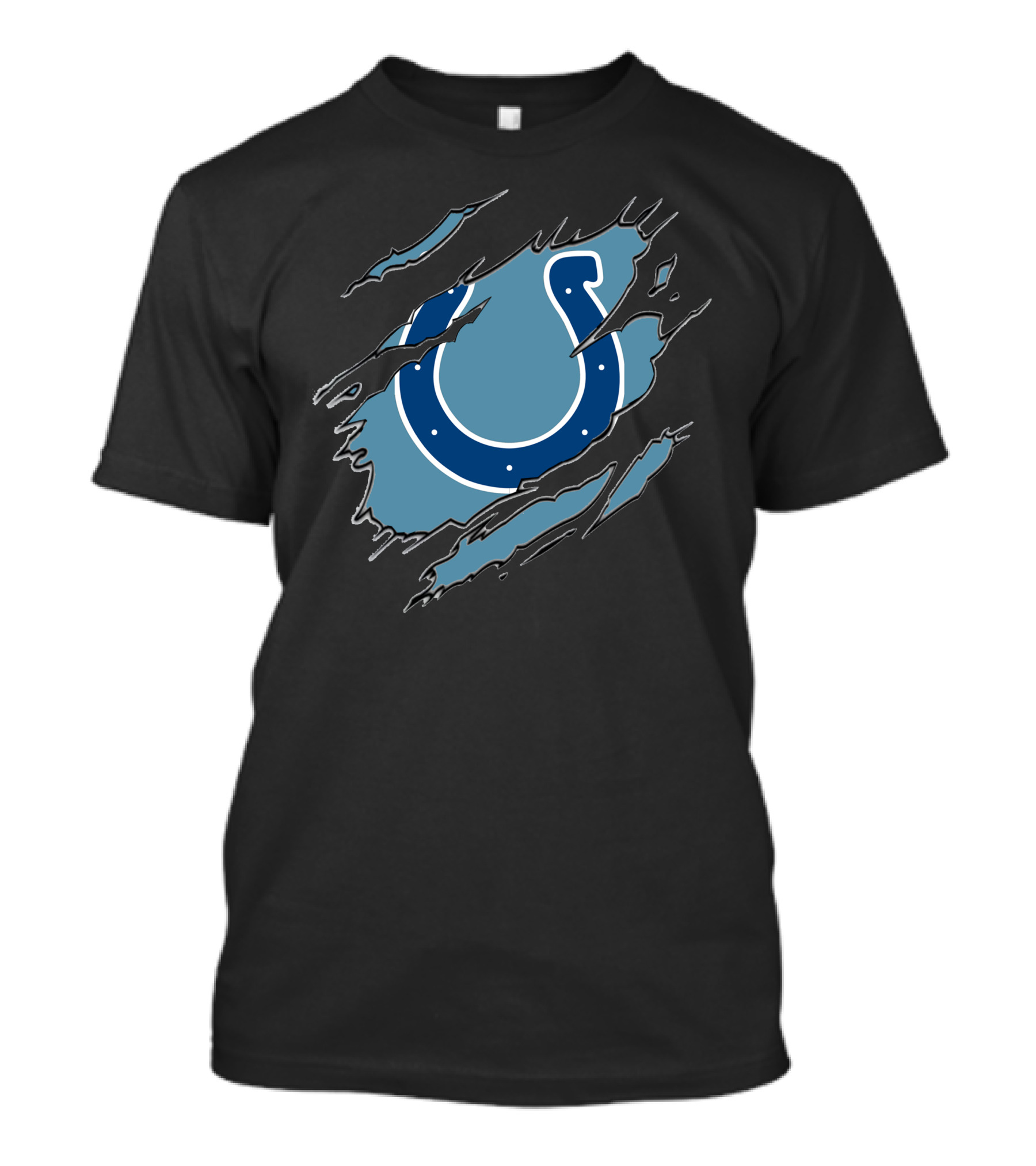 Indianapolis Colts Horseshoe Logo Claw Marks T-Shirt