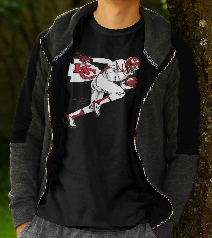 Kansas City Chiefs KC Football Player Action T-Shirt